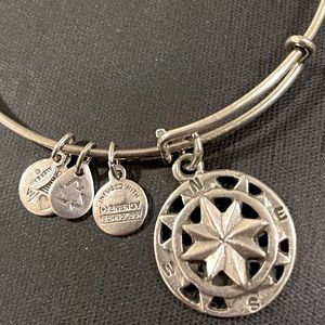 Alex and Ani Bracelet Compass Symbol Charm Bangle